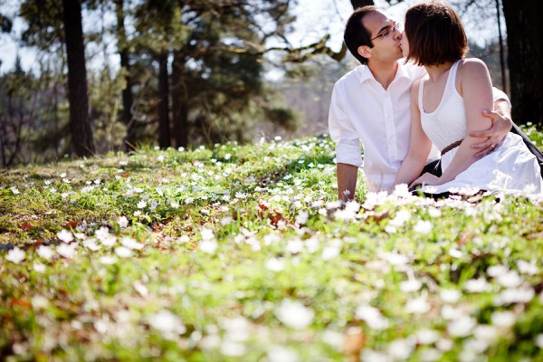provfotografering, nyckelviken, kärlek, vitsippor, fotograf anna nilsson