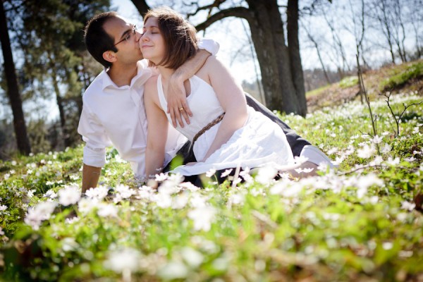 provfotografering, nyckelviken, kärlek, vitsippor, fotograf anna nilsson